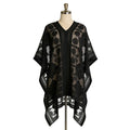 Lace Mesh Beach Cover Up – Bohemian Shawl Plus Size Women