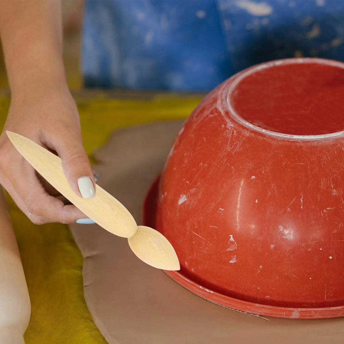 Wooden Pottery Tool Teapot Spout Shaping Trimming Repairing Clay