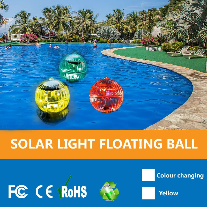 Solar Floating Pond Lights Outdoor Magic Ball Water Floats Pool