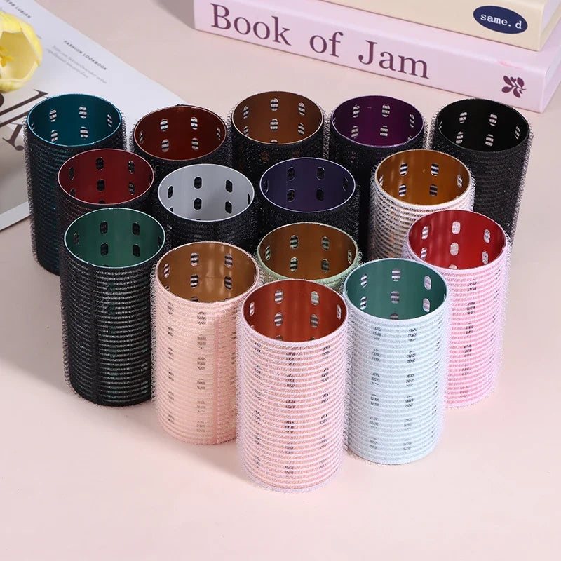 Aluminum Core Self-Grip Hair Roller | Hook & Loop Curler 9cm