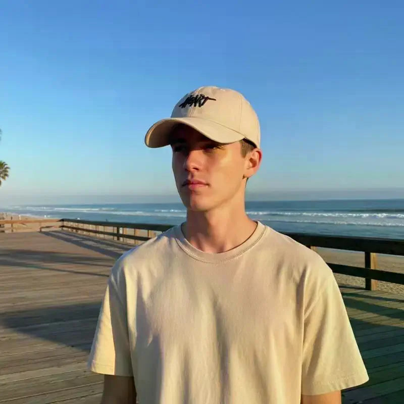 Washed Embroidered Baseball Cap – Adjustable Unisex Sun Hat