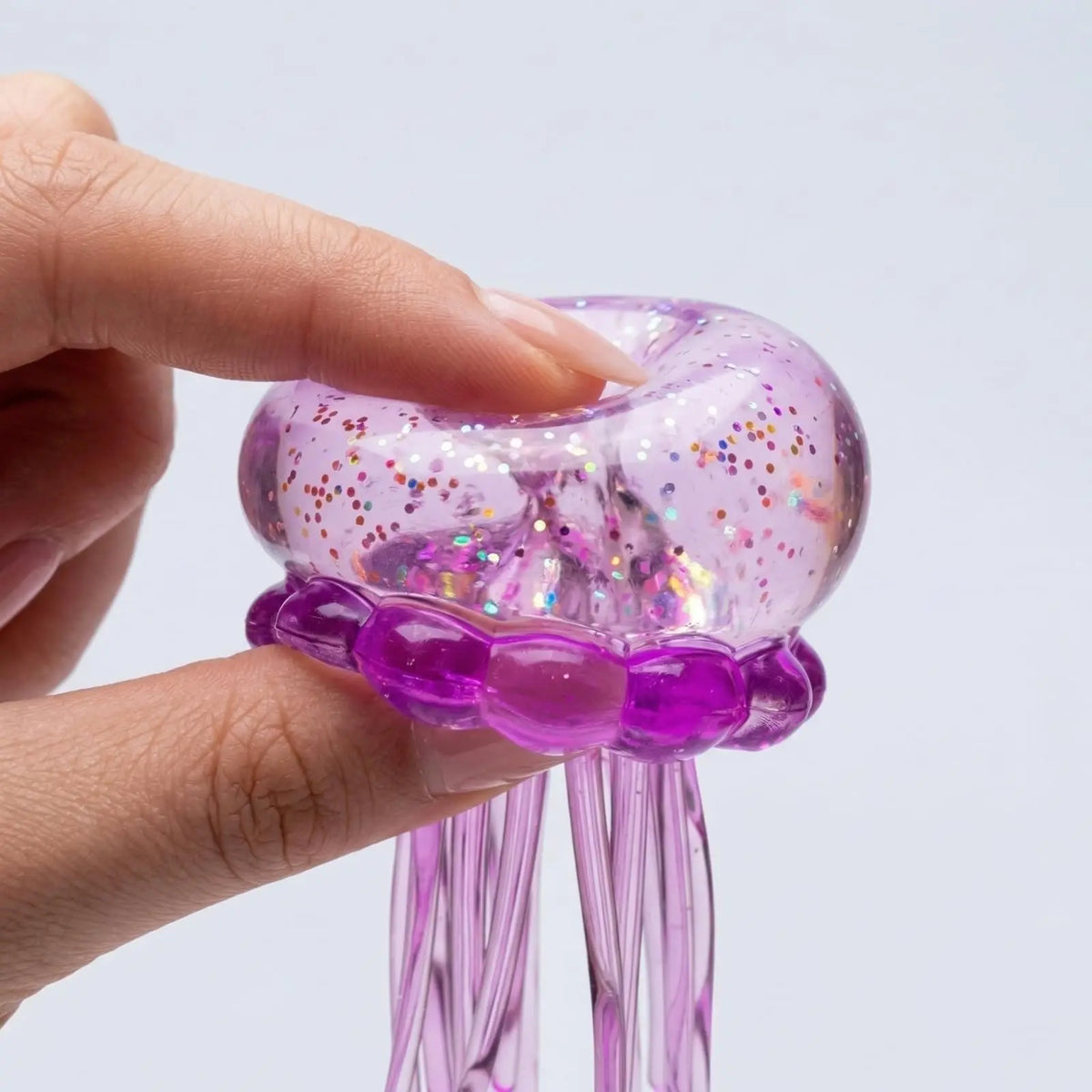 Squishy Jellyfish Sensory Fidget Toy – Slow Rise Sparkle Ball