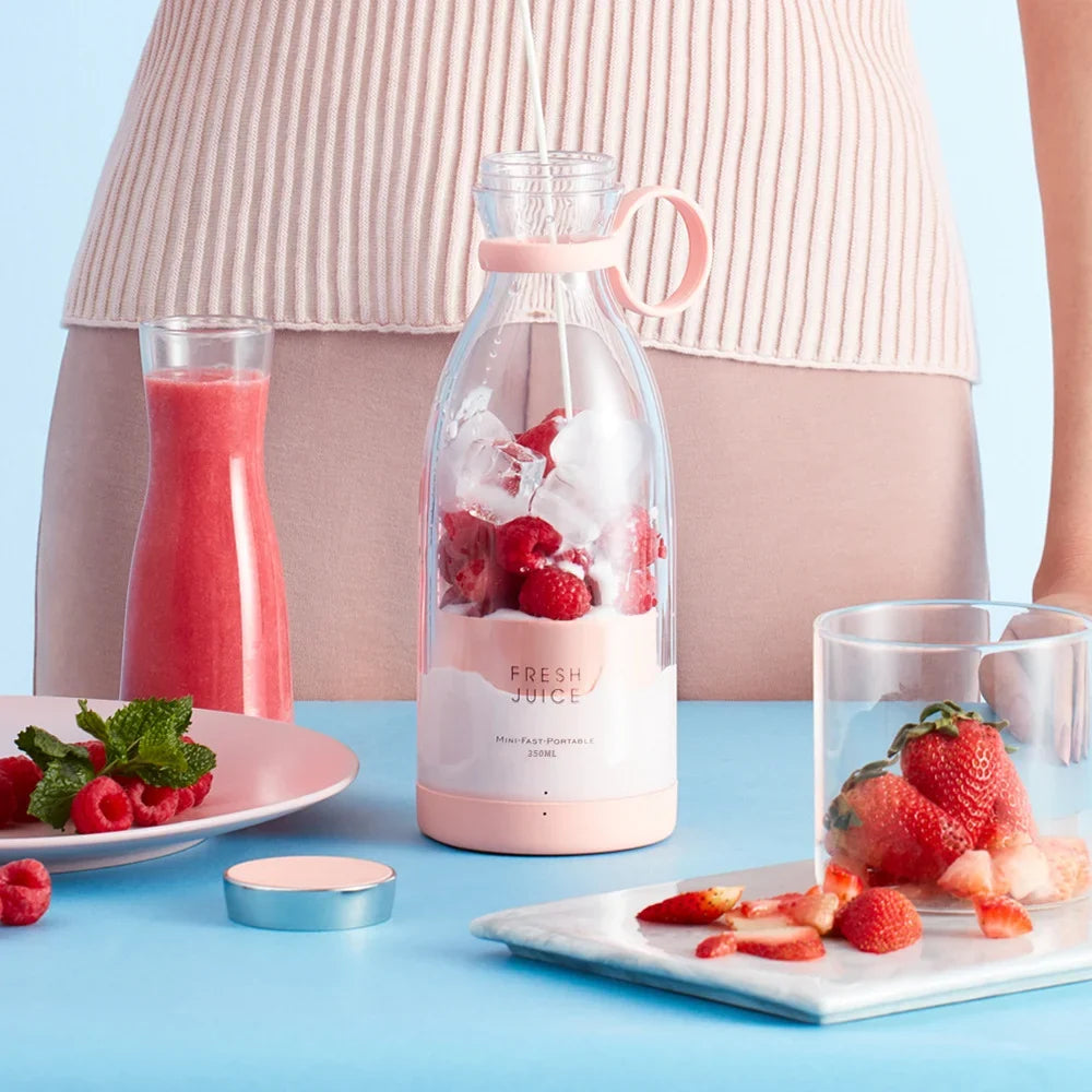HOMEFISH USB Portable Electric Juicer Blender 350ml Mini Cup