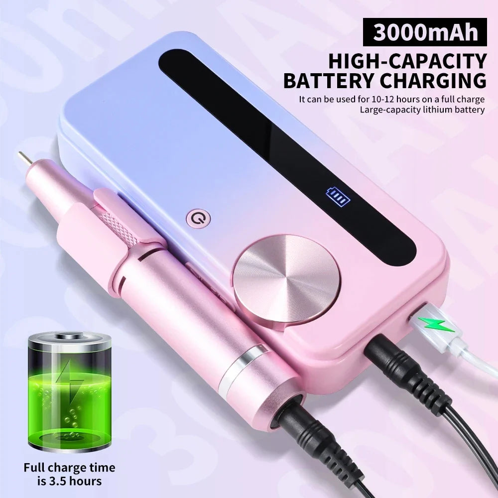 35000RPM Electric Nail Polisher Professional Gel Nails Care