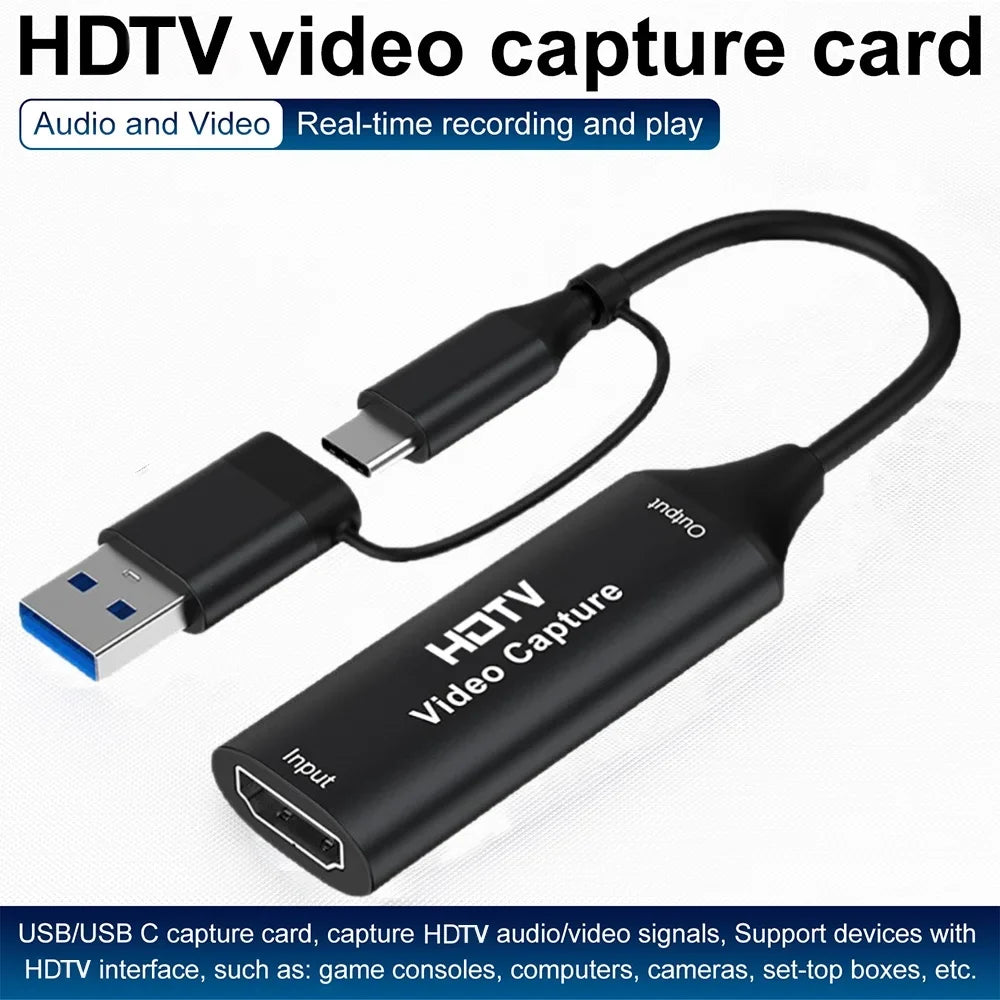 4K HDMI Capture Card USB-C USB 3.0 | PS5 Xbox Switch Streaming