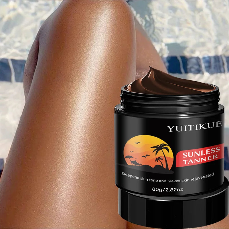 YUITIKUE Natural Sunless Tanning Cream – Self-Tanner 80g