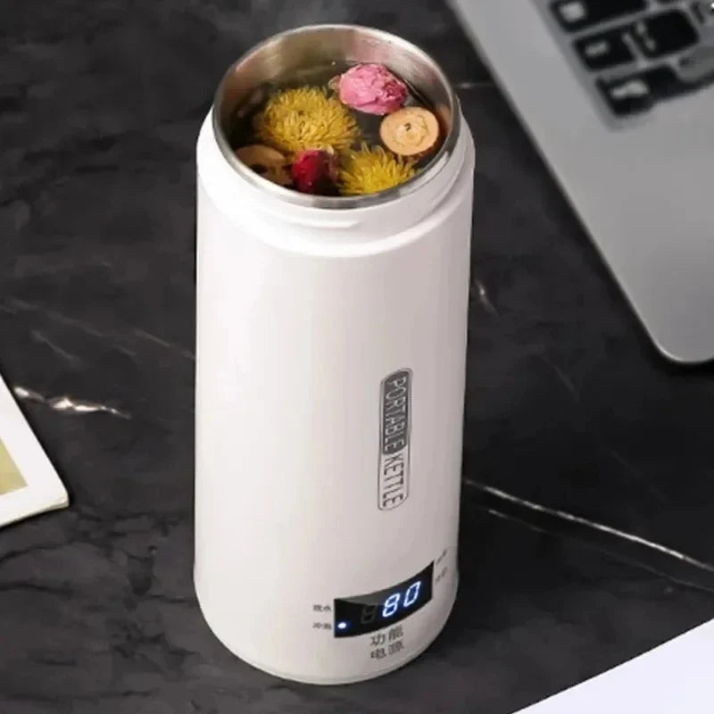 HOMEFISH 450ml Portable Electric Travel Kettle | Anti-Scald