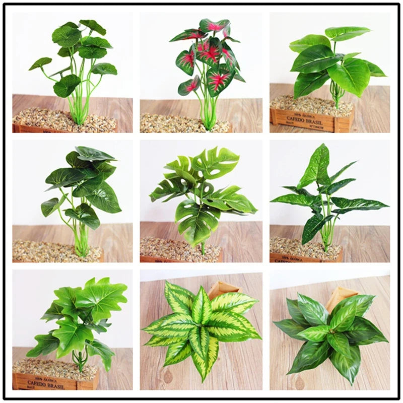 Artificial Silk Turtle Leaf | DIY Wall & Home Garden Decor
