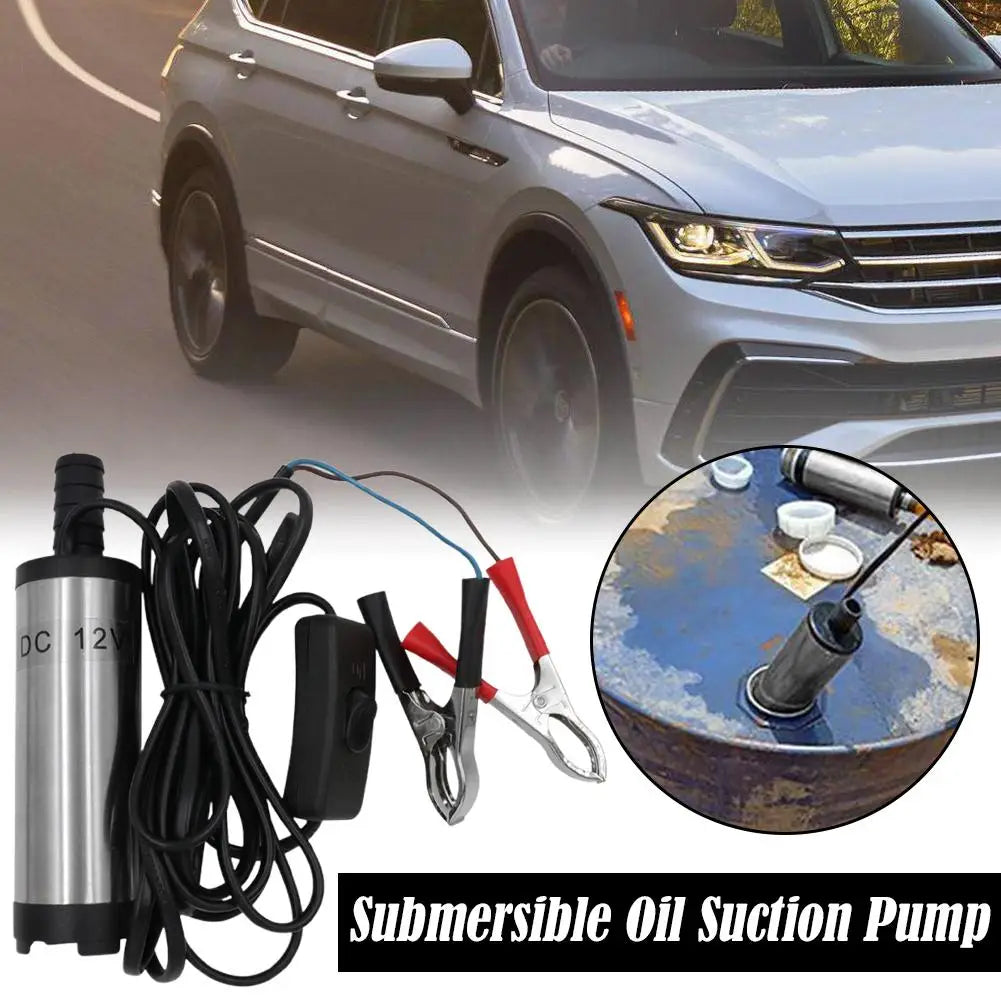 12V Submersible Fuel Transfer Pump – Stainless Steel 38mm