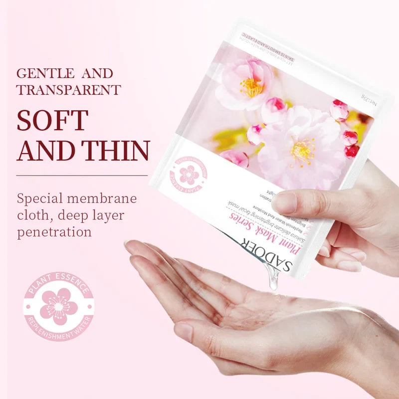 SADOER Sakura Brightening Facial Masks Moisturizing Soft Light