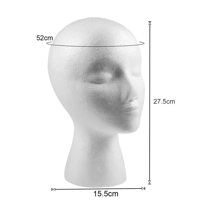 A36T- 27 5 X Dummy Mannequin Head Female Foam Polystyrene Exhibitor