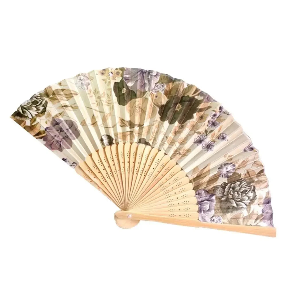 Colorful Bamboo Folding Fan – Wedding Gift & Photo Prop