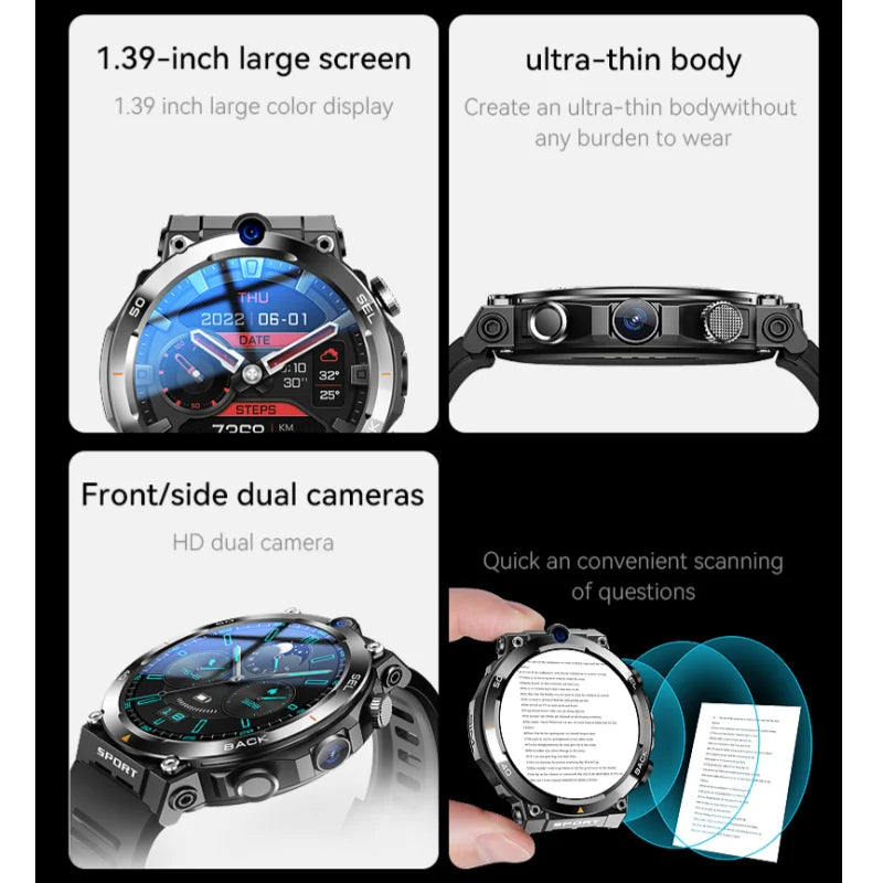 GOLDENSPIKE H10 4G LTE Smartwatch | Dual Camera, NFC & GPS