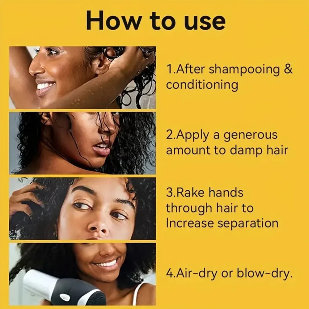 YOUNGCOME Curl Defining Cream – Anti-Frizz & Volumizing