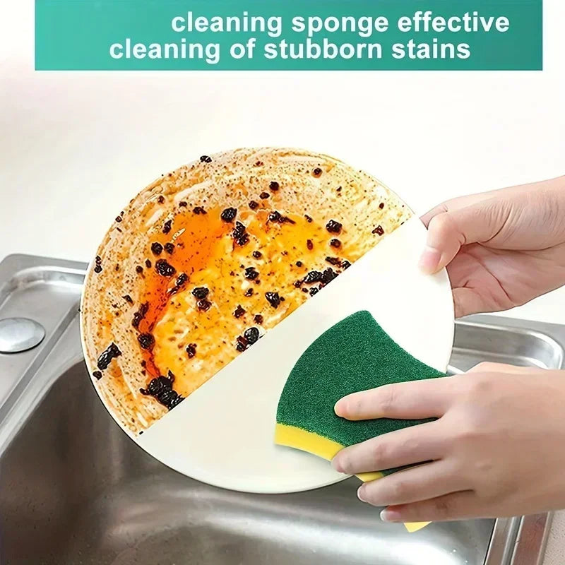 Dual-Sided Kitchen Scrub Sponges – Super Absorbent (1–60 Pack)