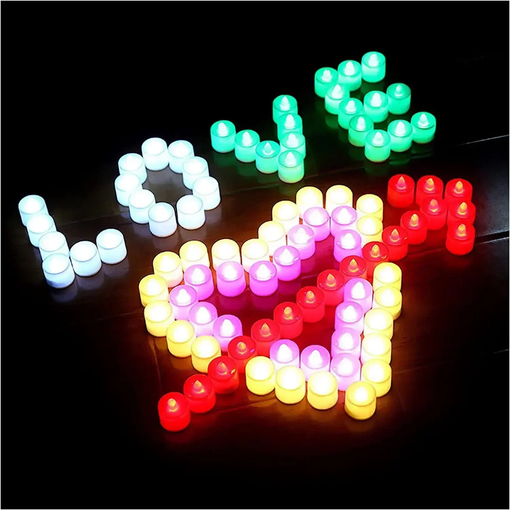 Flameless LED Tea Light Candles Set of 6 – Battery Included