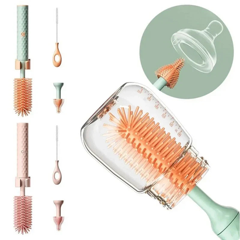 Cleaning Brush Electric Bottle Waterproof 360 Degree Rotating Long