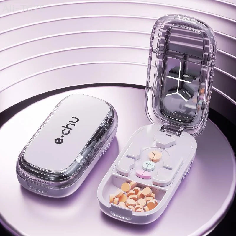 3-in-1 Pill Cutter & Tablet Splitter with Organizer