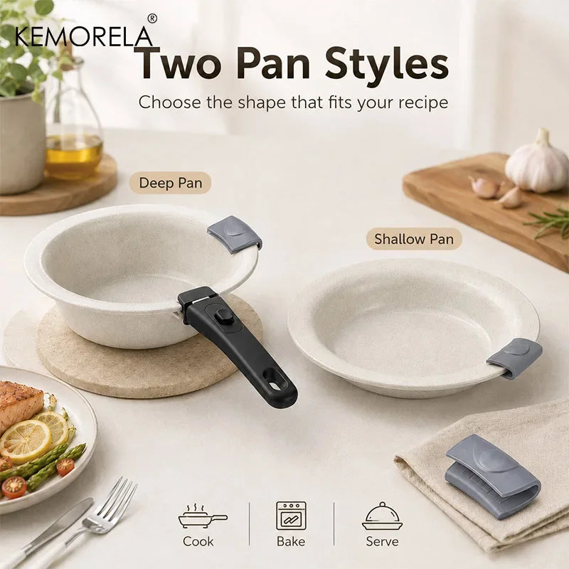 KEMORELA Ceramic Coated Aluminum Griddle Pan | Induction