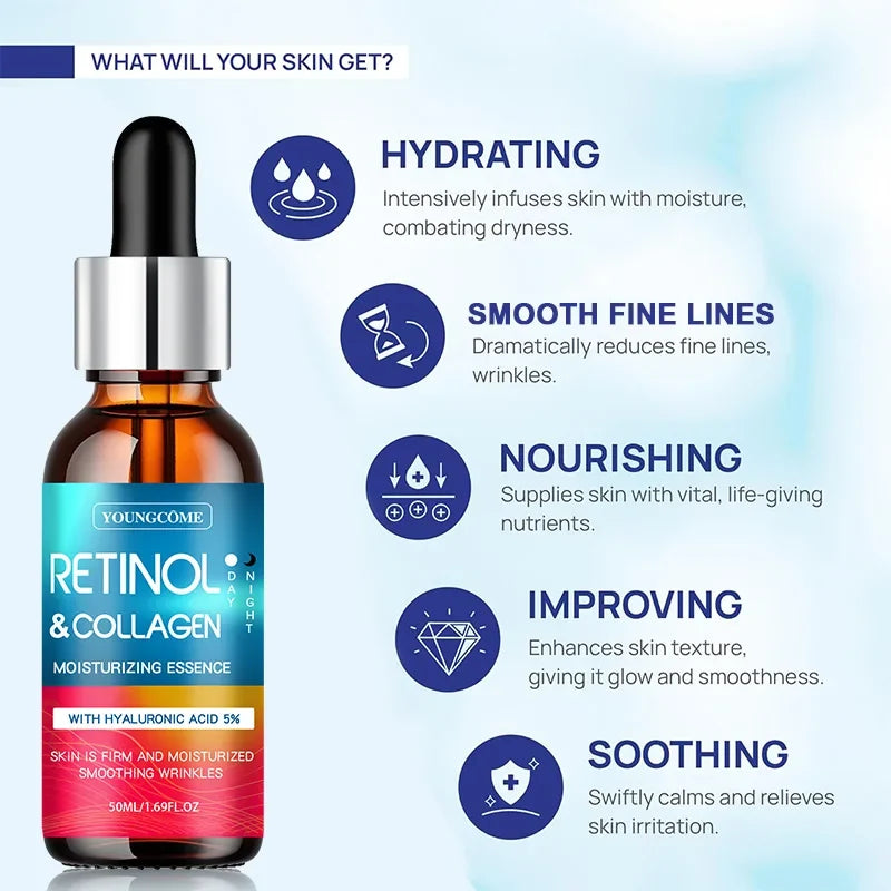 Retinol Face Cream Moisturizing Firming Brightening Skincare Collagen