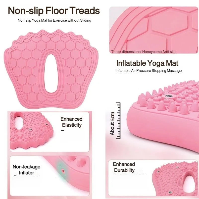 Inflatable Foot Massage Mat | Acupressure Magnetic Stepper Pad