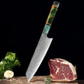 8-Inch Damascus Nakiri Chef Knife – 67-Layer VG10 Steel