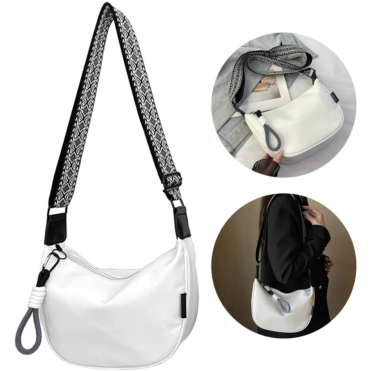 Women's Sling Crossbody Dumpling Bag | Adjustable Travel Bag