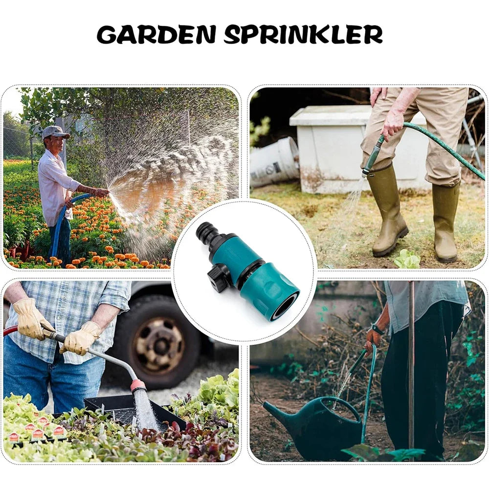 Garden Hose Inline Shut-Off Valve & Quick Connector