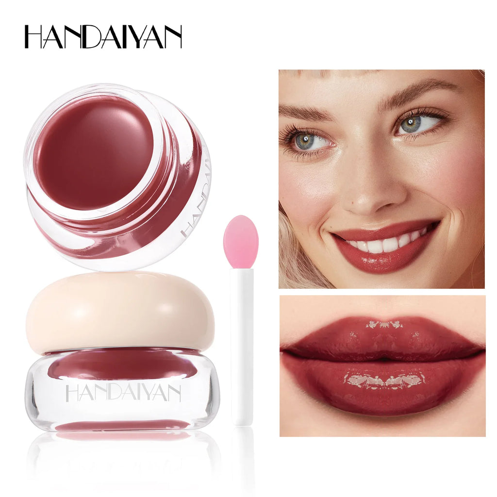 4-Color Jelly Lip Gloss – Mirror Shine, Pearl Glow & Non-Sticky