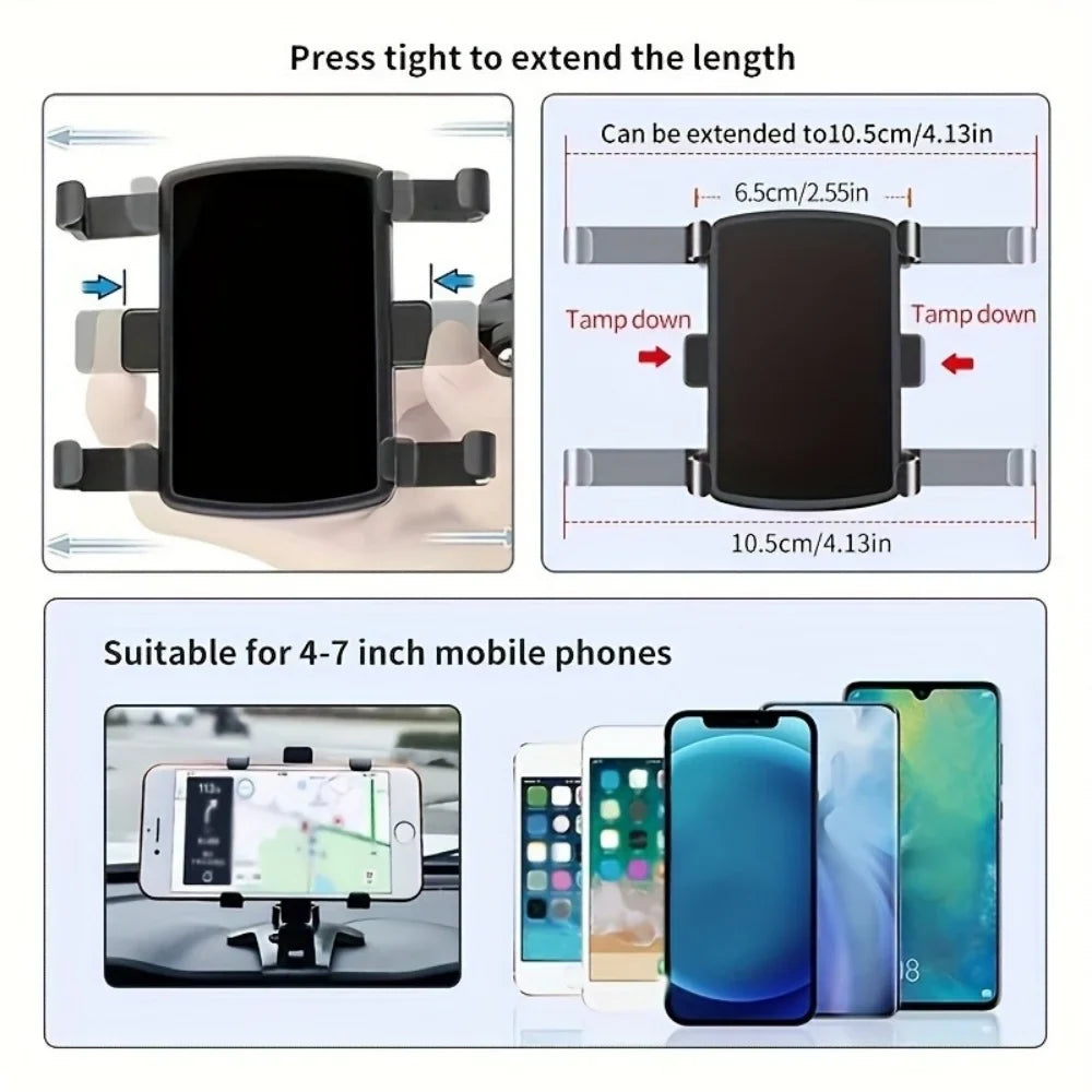 Universal Dashboard Car Phone Holder | 900° GPS Mount