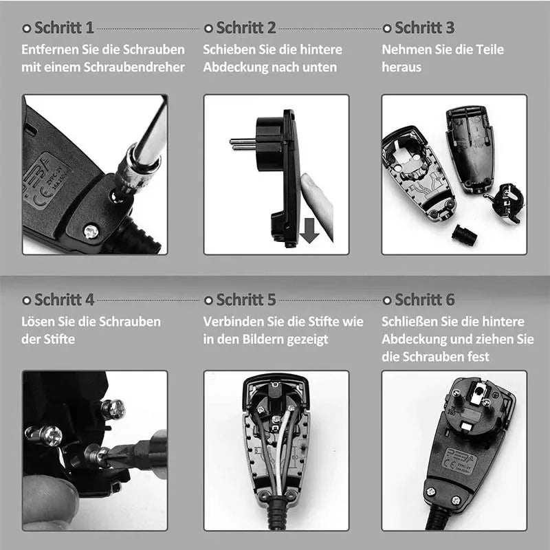 Ultra-Slim Euro Universal Plug – German & French Self-Assembly