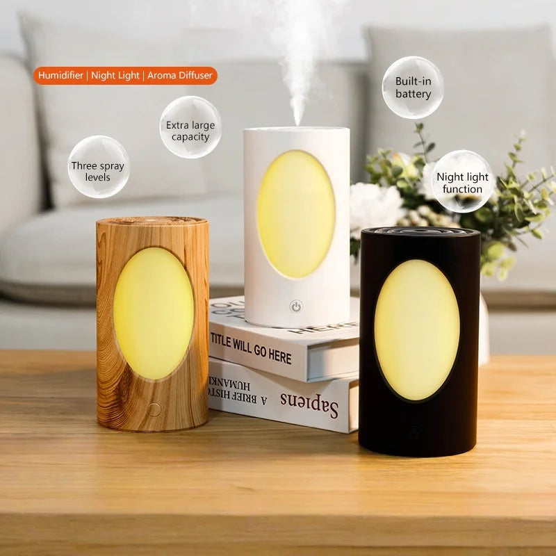600ml Wireless Aroma Diffuser | LED Lights & Rechargeable Battery