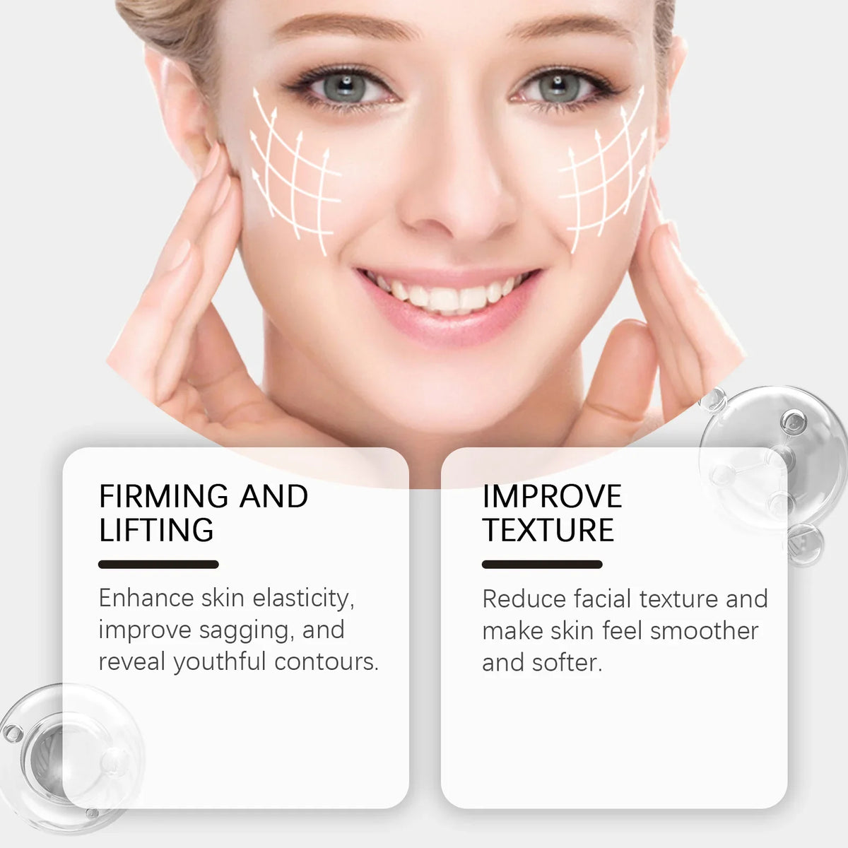 Collagen Facial Cream & Hyaluronic Acid Essence Set – 50g