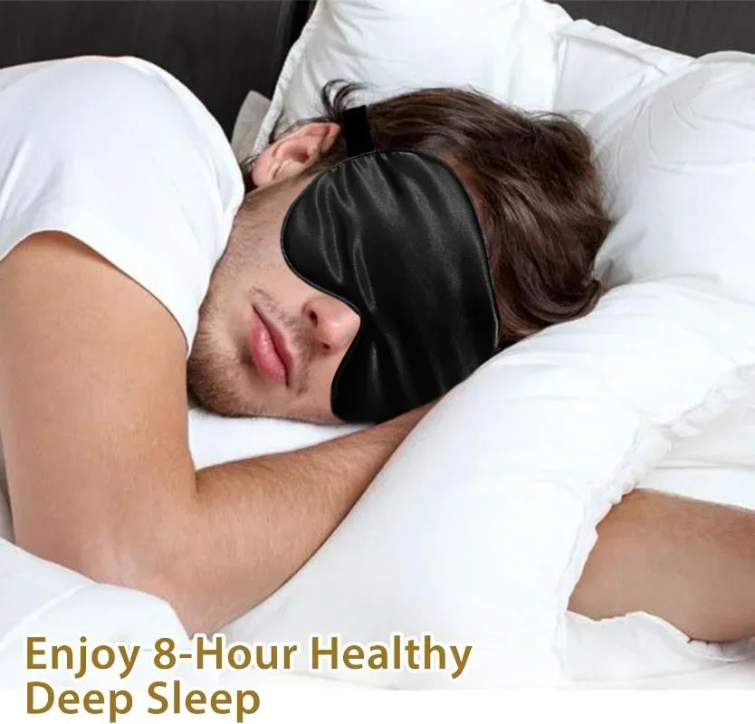 Soft Silk Sleep Mask – 100% Blackout & Zero Eye Pressure