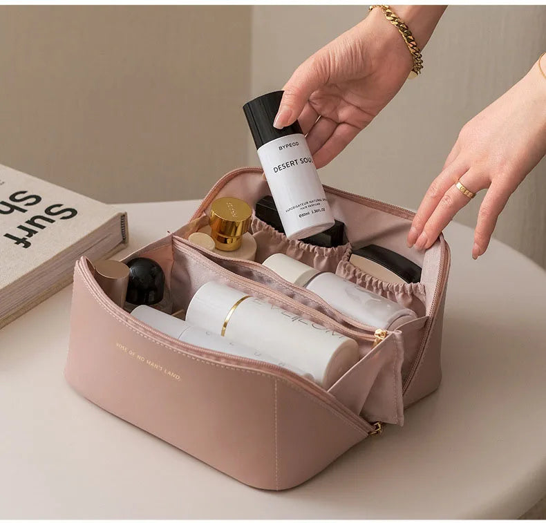 Large Travel Makeup Bag – Women's Toiletry & Cosmetic Organizer