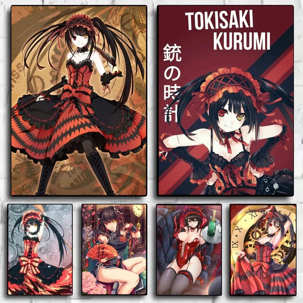 Tokisaki Kurumi Date A Live Anime Poster | HD Waterproof Wall Art