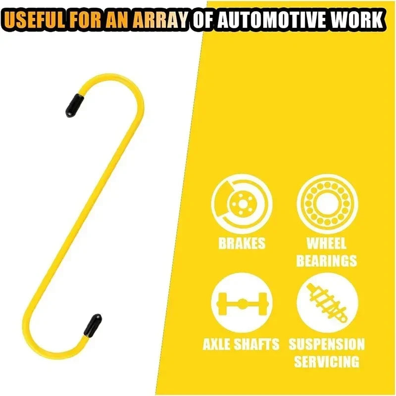 Brake Caliper Hooks with Rubber Tips | Universal Hanger Tool Set
