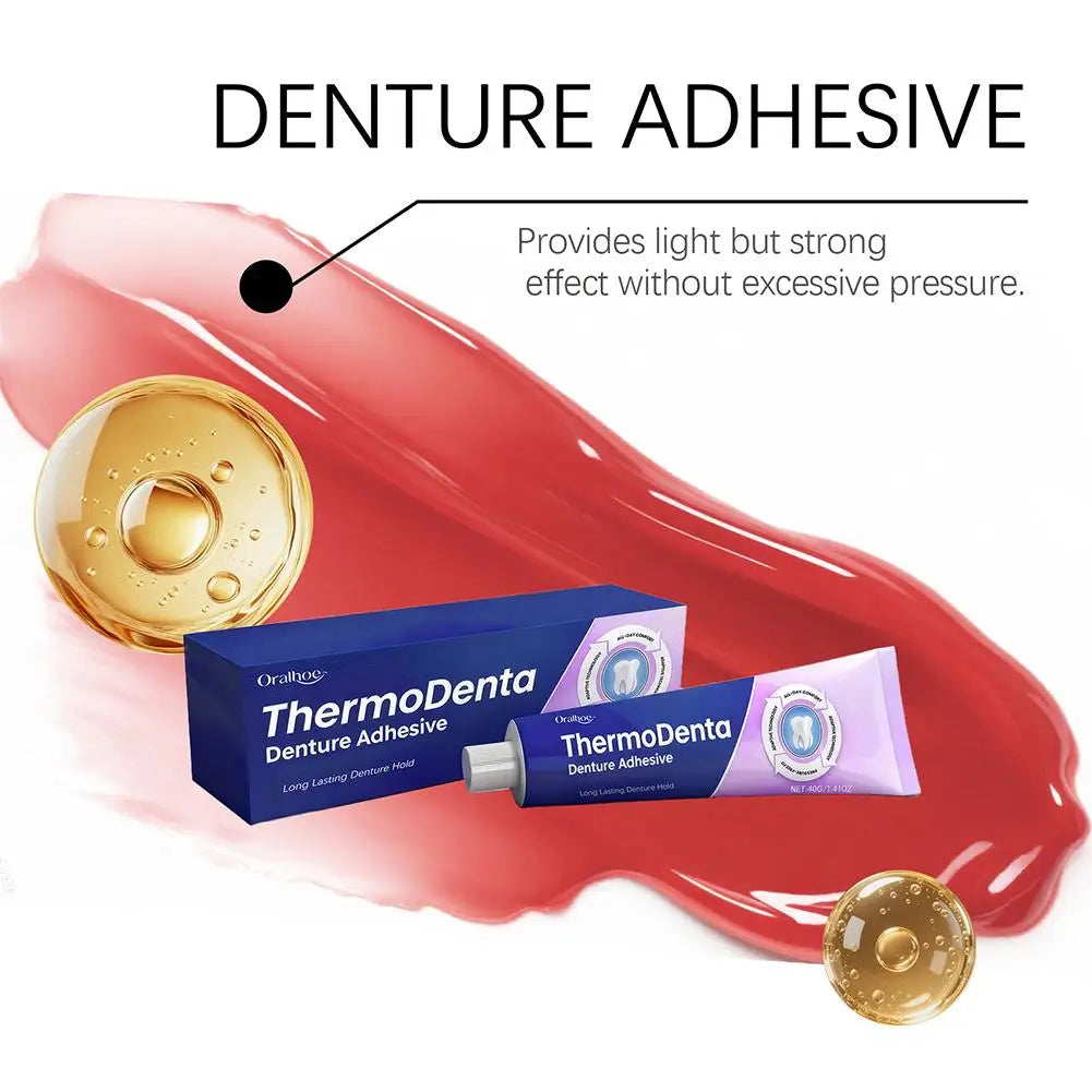 Zinc-Free Denture Fixing Adhesive – 4-Day Hold, 28g Tube