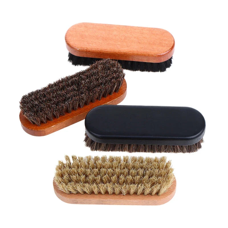 Handle Dashboard Details Polishing Cleaning Brush Horse Hair Wood