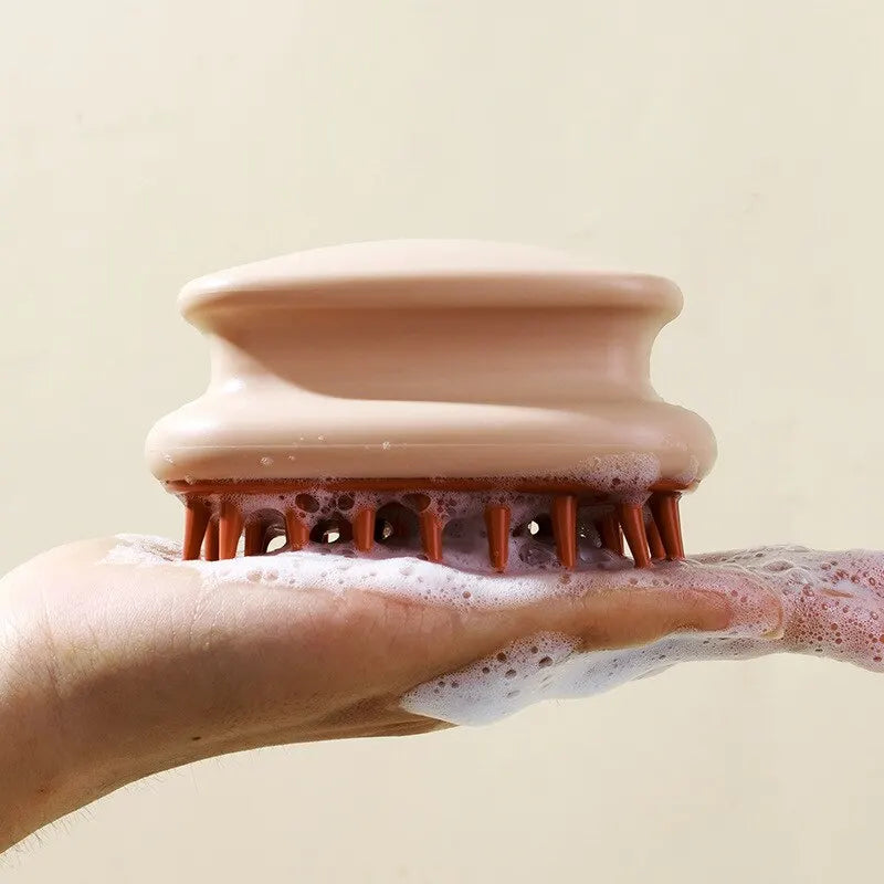 Silicone Scalp Massage Shampoo Brush | Hair Washing Comb