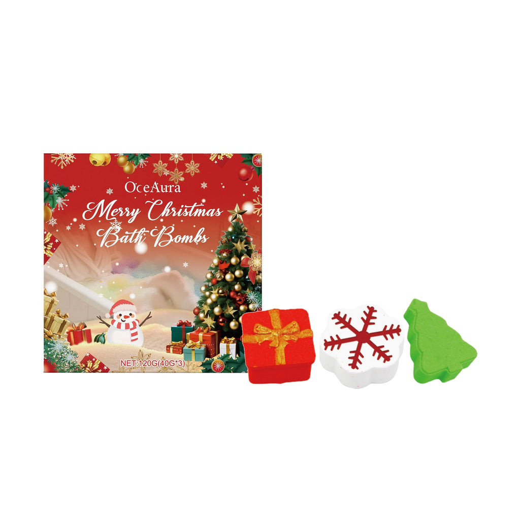 Christmas Nourishing Bath Bomb Gift Set – Rich Foam & Fragrance