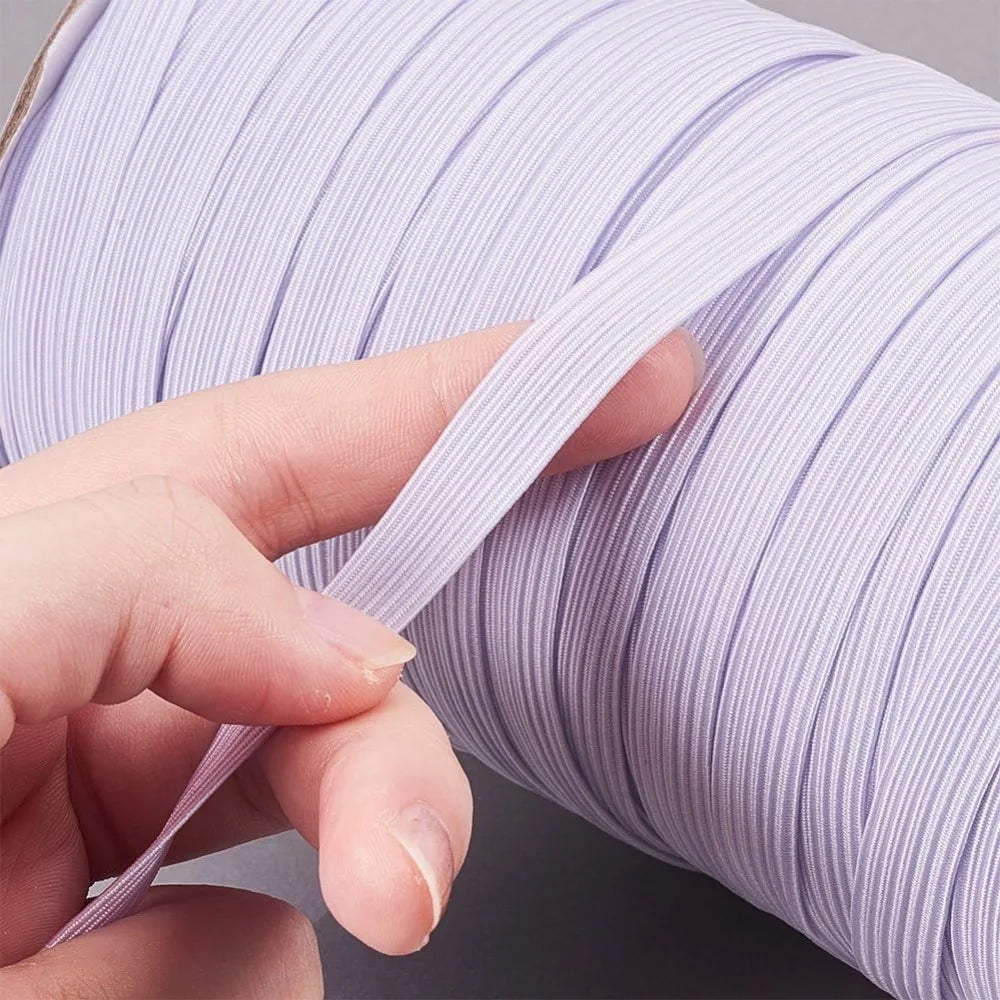 100 Yards 2/5" Braided Flat Elastic Band – Sewing & Headbands