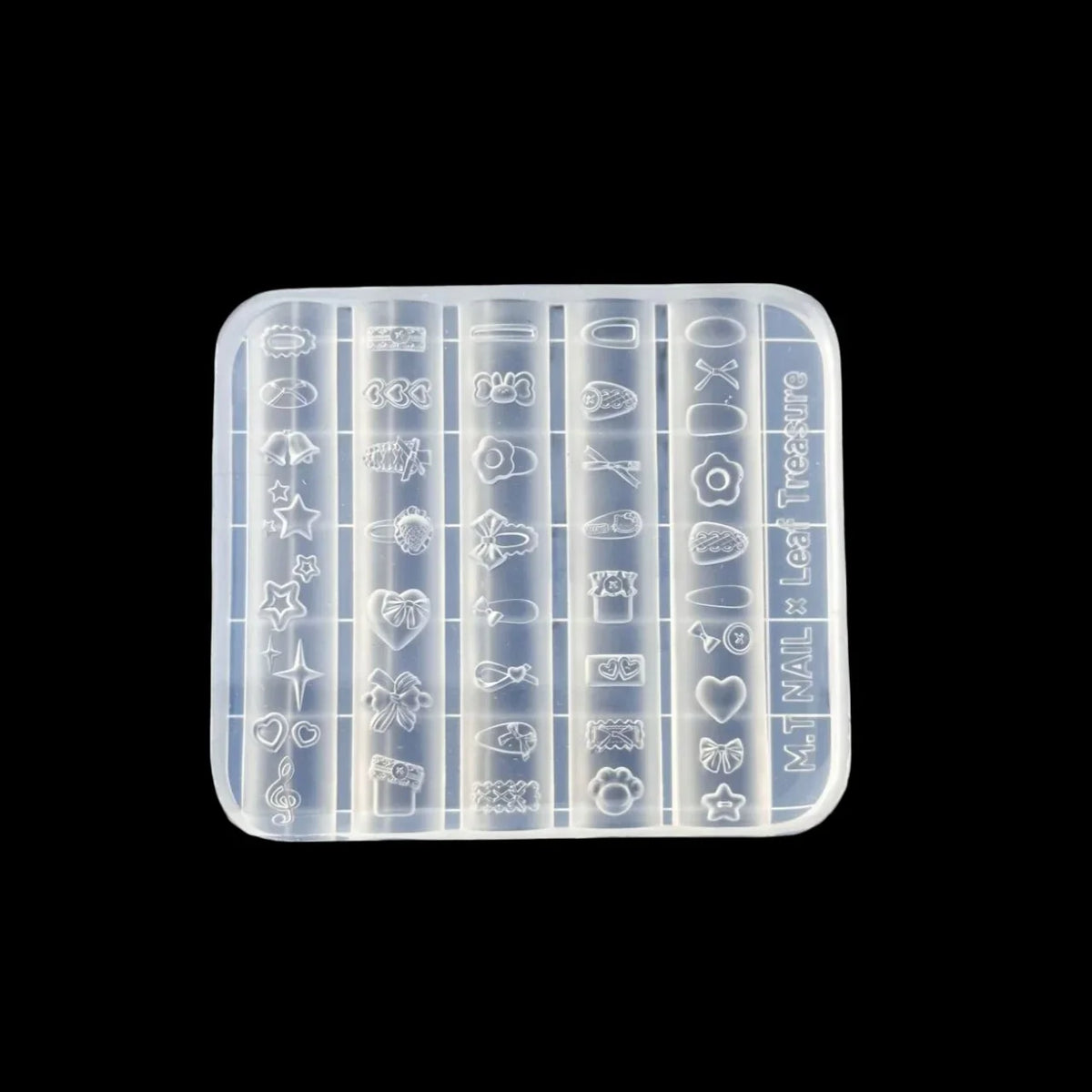 3D Silicone Nail Art Mold – Bowknot Flower Heart Lace DIY