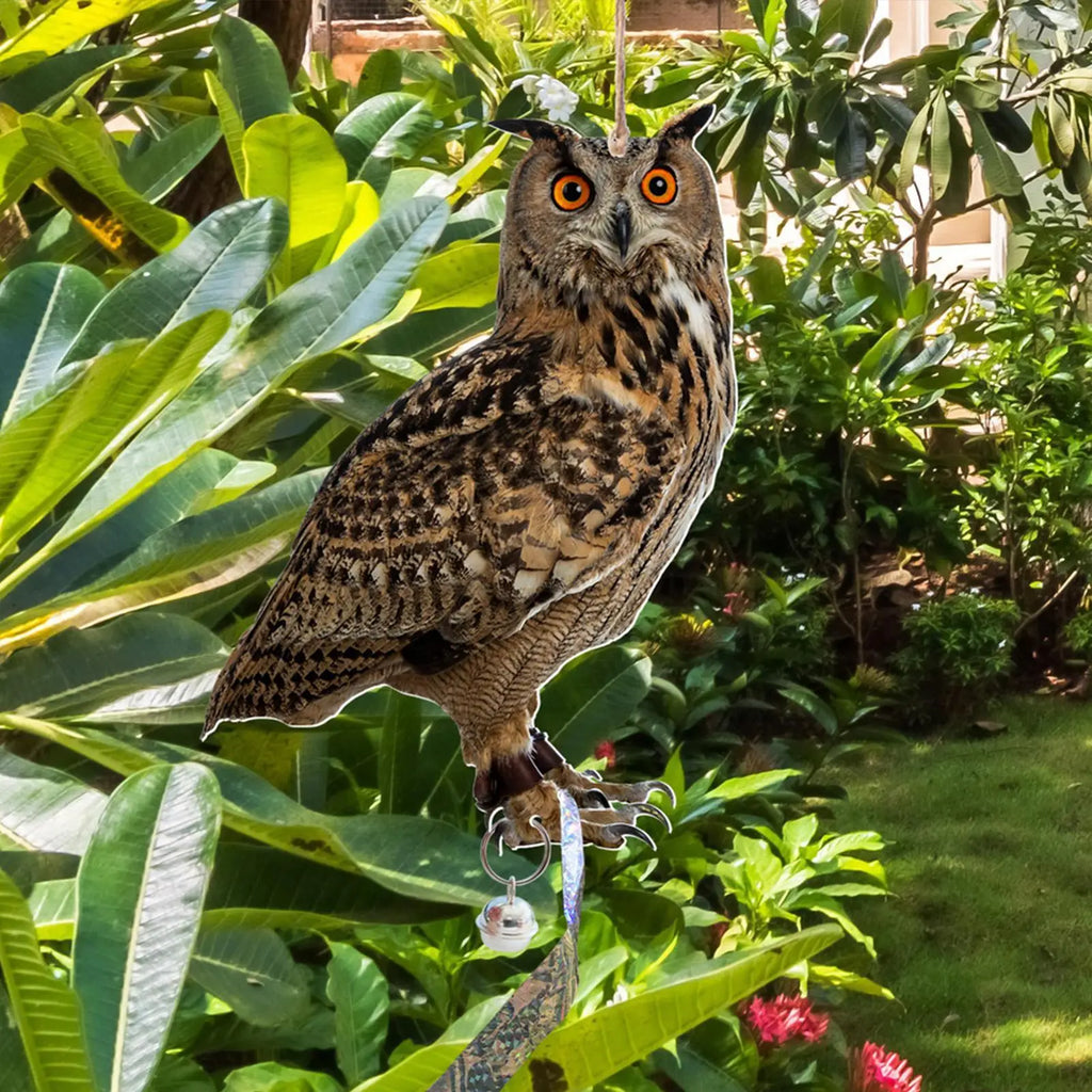 Expel Birds Pendant 2D Owl Scarecrow Garden Protector Decorative