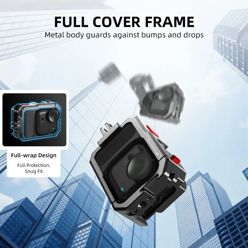 Metal Cage Frame for Insta360 Go Ultra | Quick-Release Accessory
