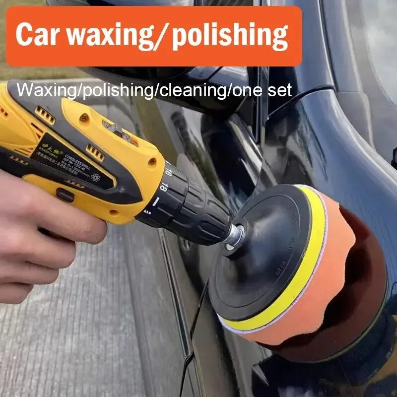 11-Piece Car Polishing Sponge Pad Set for Electric Drill