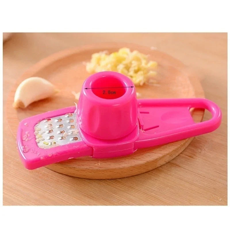 Manual Garlic Press Grater & Peeler – Multi-Use Kitchen Tool