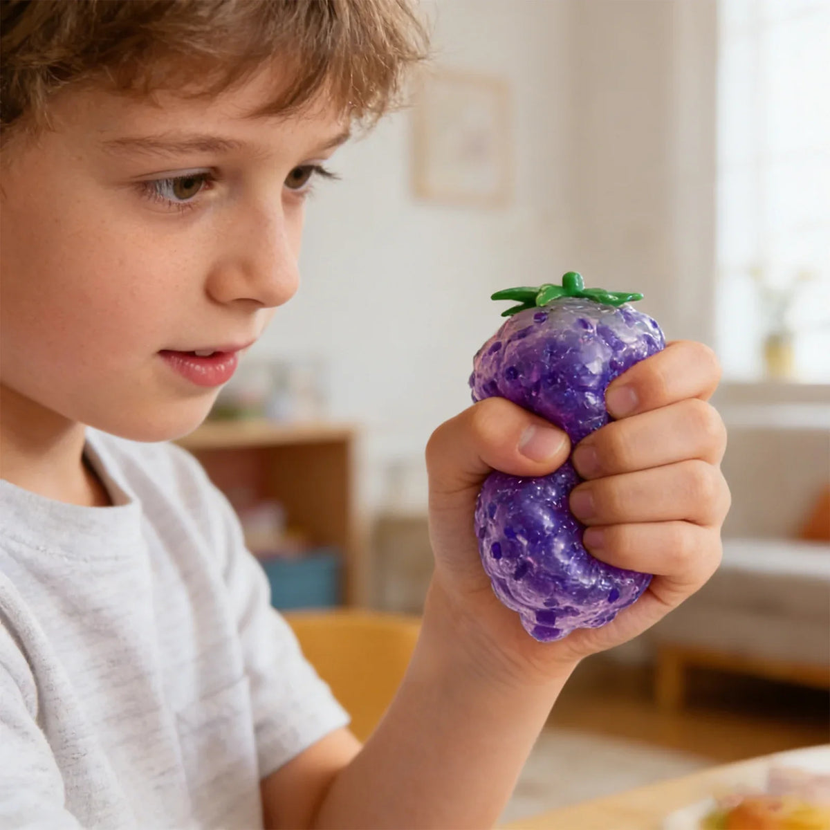 Fruit Squishy Squeeze Ball – Stress Relief Sensory Fidget Toy
