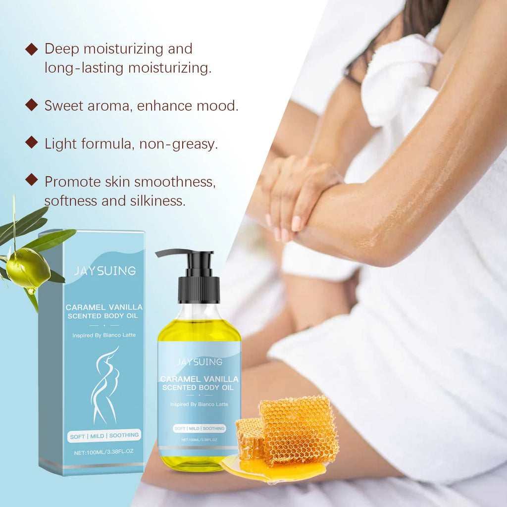 Caramel Vanilla Body Oil – Moisturize, Firm & Smooth Skin 100ml