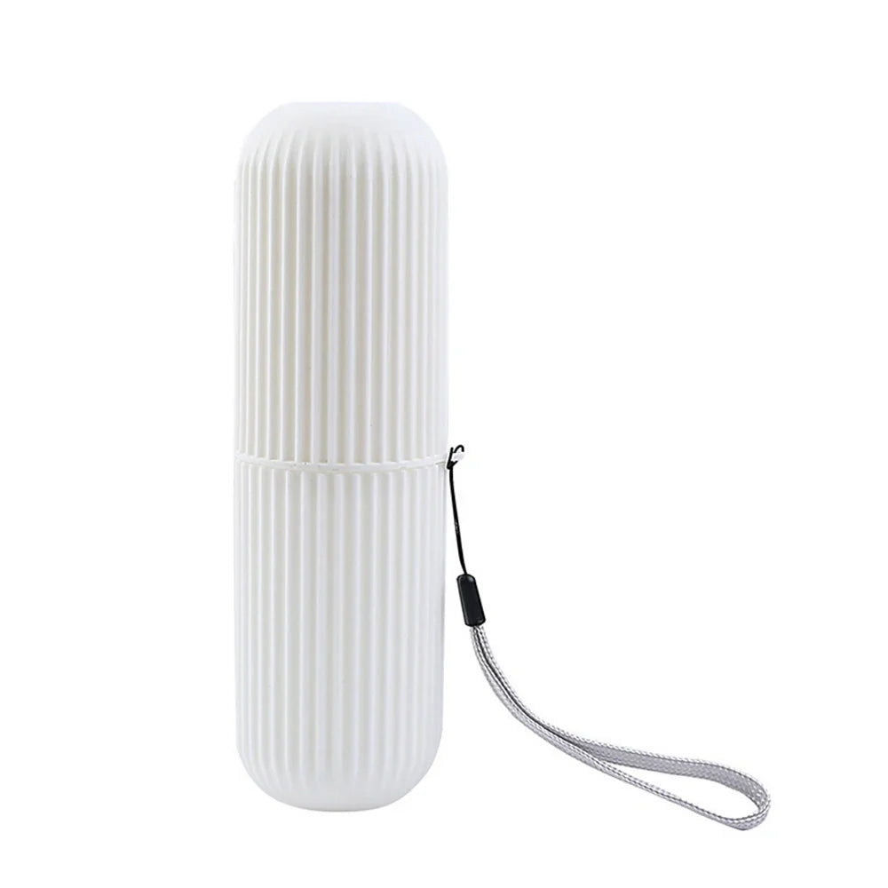 Travel Toothbrush & Toothpaste Case | Portable Striped Organizer